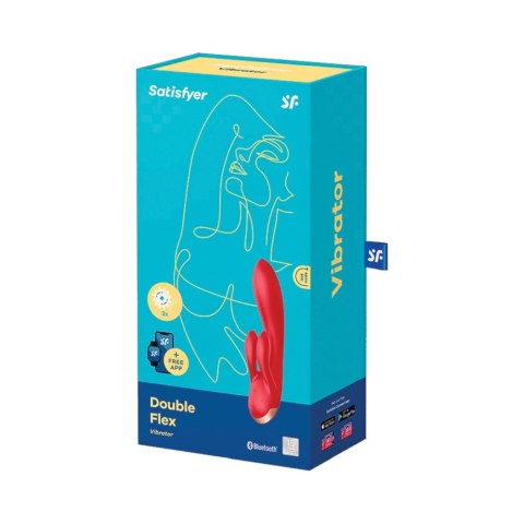 Wibrator-Double Flex Connect App (Red) Wibrator-Double Flex Connect App (Red)