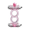 BAILE - BUNNY SNUGGLES COCK CLIT RING, 10 VIBRATION FUNCTIONS