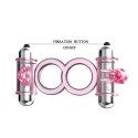 BAILE - BUNNY SNUGGLES COCK CLIT RING, 10 VIBRATION FUNCTIONS
