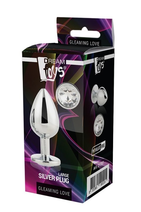 GLEAMING LOVE SILVER PLUG LARGE GLEAMING LOVE SILVER PLUG LARGE