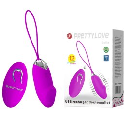 JAJKO STYMULUJĄCE PRETTY LOVE -JULIA, 12 VIBRATION FUNCTIONS WIRELESS REMOTE CONTROL