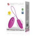 JAJKO STYMULUJĄCE PRETTY LOVE -JULIA, 12 VIBRATION FUNCTIONS WIRELESS REMOTE CONTROL