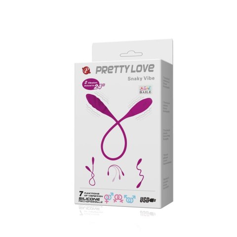 JAJKO STYMULUJĄCE PRETTY LOVE - SNAKY VIBE 7 FUNCTIONS USB JAJKO STYMULUJĄCE PRETTY LOVE - SNAKY VIBE 7 FUNCTIONS USB