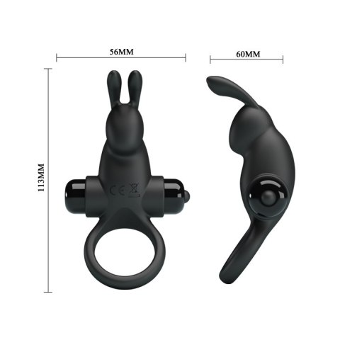 PRETTY LOVE - VIBRANT PENIS RING I BLACK PRETTY LOVE - VIBRANT PENIS RING I BLACK