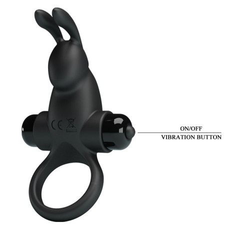 PRETTY LOVE - VIBRANT PENIS RING I BLACK PRETTY LOVE - VIBRANT PENIS RING I BLACK