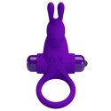 PIERŚCIEŃ EREKCYJNY SEX RING WIBRACJE STYMULATOR PRETTY LOVE - VIBRANT PENIS RING I Purple