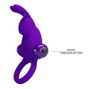PIERŚCIEŃ EREKCYJNY SEX RING WIBRACJE STYMULATOR PRETTY LOVE - VIBRANT PENIS RING I Purple