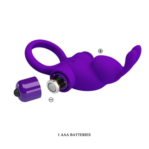 PIERŚCIEŃ EREKCYJNY SEX RING WIBRACJE STYMULATOR PRETTY LOVE - VIBRANT PENIS RING I Purple PIERŚCIEŃ EREKCYJNY SEX RING WIBRACJE STYMULATOR PRETTY LOVE - VIBRANT PENIS RING I Purple