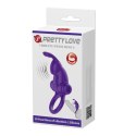 PIERŚCIEŃ EREKCYJNY SEX RING WIBRACJE STYMULATOR PRETTY LOVE - VIBRANT PENIS RING I Purple