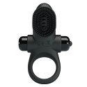 PIERŚCIEŃ EREKCYJNY SEX RING WIBRACJE STYMULATOR PRETTY LOVE - VIBRANT PENIS RING II BLACK