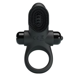 PIERŚCIEŃ EREKCYJNY SEX RING WIBRACJE STYMULATOR PRETTY LOVE - VIBRANT PENIS RING II BLACK