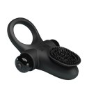 PIERŚCIEŃ EREKCYJNY SEX RING WIBRACJE STYMULATOR PRETTY LOVE - VIBRANT PENIS RING II BLACK