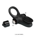PIERŚCIEŃ EREKCYJNY SEX RING WIBRACJE STYMULATOR PRETTY LOVE - VIBRANT PENIS RING II BLACK