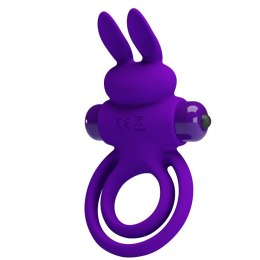 PIERŚCIEŃ EREKCYJNY SEX RING WIBRACJE STYMULATOR PRETTY LOVE - VIBRANT PENIS RING III 10 FUNCTIONS PURPLE