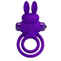 PIERŚCIEŃ EREKCYJNY SEX RING WIBRACJE STYMULATOR PRETTY LOVE - VIBRANT PENIS RING III 10 FUNCTIONS PURPLE