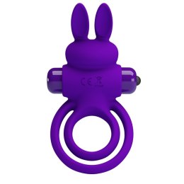 PIERŚCIEŃ EREKCYJNY SEX RING WIBRACJE STYMULATOR PRETTY LOVE - VIBRANT PENIS RING III 10 FUNCTIONS PURPLE