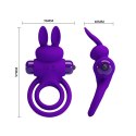 PIERŚCIEŃ EREKCYJNY SEX RING WIBRACJE STYMULATOR PRETTY LOVE - VIBRANT PENIS RING III 10 FUNCTIONS PURPLE