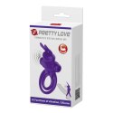 PIERŚCIEŃ EREKCYJNY SEX RING WIBRACJE STYMULATOR PRETTY LOVE - VIBRANT PENIS RING III 10 FUNCTIONS PURPLE