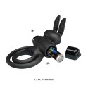 PIERŚCIEŃ EREKCYJNY SEX RING WIBRACJE STYMULATOR PRETTY LOVE - VIBRANT PENIS RING III BLACK