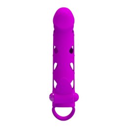 PRZEDŁUŻKA NA PENISA DUŻA GRUBA NAKŁADKA POSZERZA PRETTY LOVE - VIBRATING PENIS SLEEVE WITH BALL STRAP
