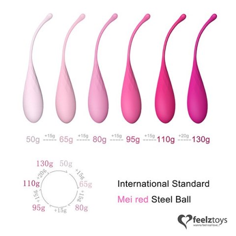 ZESTAW 6 KULKI GEJSZY DO ĆWICZENIA MIĘŚNI KEGLA FEELZTOYS - FEMMEFIT PELVIC MUSCLE TRAINING SET 6 PCS ZESTAW 6 KULKI GEJSZY DO ĆWICZENIA MIĘŚNI KEGLA FEELZTOYS - FEMMEFIT PELVIC MUSCLE TRAINING SET 6 PCS