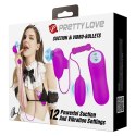 PRETTY LOVE - SUCTION & VIBRO-BULLETS, 12 VIBRATION FUNCTIONS 12 SUCKING FUNCTIONS