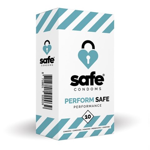 SAFE - CONDOMS PERFORM SAFE PERFORMANCE (10 PCS) SAFE - CONDOMS PERFORM SAFE PERFORMANCE (10 PCS)