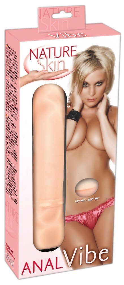 WIBRATOR ANAL SZTUCZNY PEN DILDO NATURE SKIN 23 CM