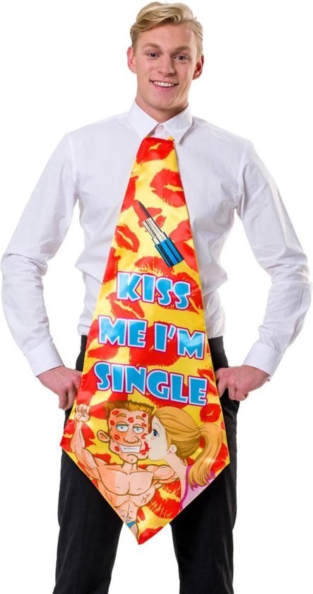 XXL Tie Kiss Me I'm Single XXL Tie Kiss Me I'm Single