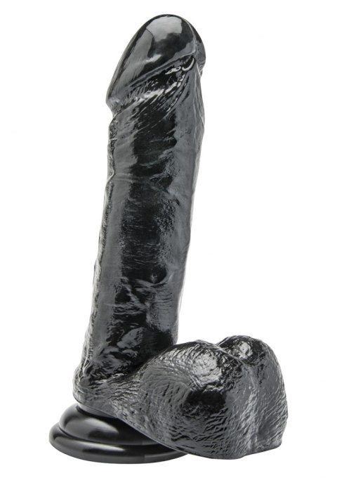 DILDO-COCK 7 INCH W/ BALLS BLACK DILDO-COCK 7 INCH W/ BALLS BLACK