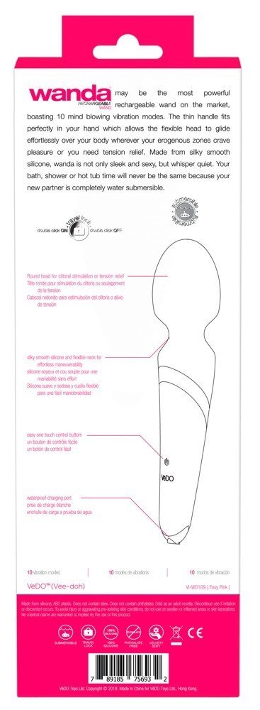 MASAŻER RÓŻDŻKA 10 FUNKCJI WIBRACJI CICHY MOCNY