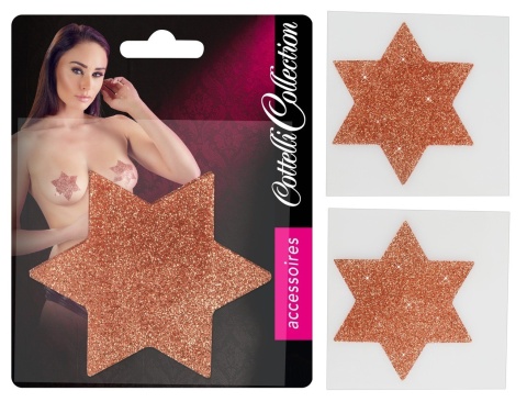 NASUTNIKI CZARNE GWIAZDKI OZDOBA NA SUTKI NAKLEJKI