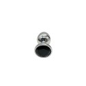 PLUG-DIAMOND KING BUTT PLUG - METAL LARGE BLACK