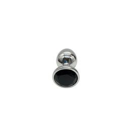PLUG-DIAMOND KING BUTT PLUG - METAL LARGE BLACK