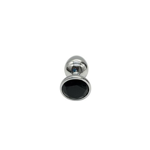 PLUG-DIAMOND KING BUTT PLUG - METAL LARGE BLACK PLUG-DIAMOND KING BUTT PLUG - METAL LARGE BLACK