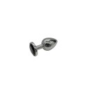 PLUG-DIAMOND KING BUTT PLUG - METAL LARGE BLACK