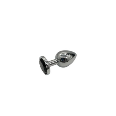 PLUG-DIAMOND KING BUTT PLUG - METAL LARGE BLACK PLUG-DIAMOND KING BUTT PLUG - METAL LARGE BLACK