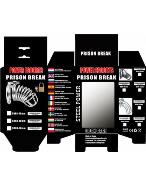 PRISON BREAK BLACK SMALL 40 MM WITH LOCK PRISON BREAK BLACK SMALL 40 MM WITH LOCK
