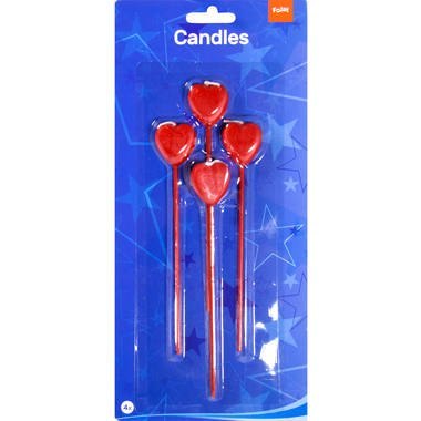 RED CANDLES WITH HEART RED CANDLES WITH HEART