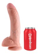 DILDO-COCK 9 INCH W/ BALLS FLESH