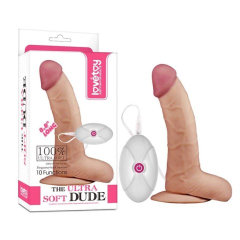 DILDO Z MOCNĄ PRZYSSAWKĄ 10 FUNKCJI WIBRACJI 20 CM DILDO Z MOCNĄ PRZYSSAWKĄ 10 FUNKCJI WIBRACJI 20 CM