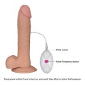DILDO Z MOCNĄ PRZYSSAWKĄ 10 FUNKCJI WIBRACJI 22 CM