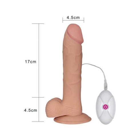 DILDO Z MOCNĄ PRZYSSAWKĄ 10 FUNKCJI WIBRACJI 22 CM DILDO Z MOCNĄ PRZYSSAWKĄ 10 FUNKCJI WIBRACJI 22 CM