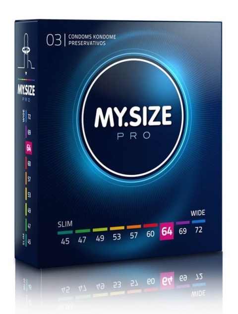 PREZERWATYWY 64 MM OPAKOWANIE 3 SZT. MY.SIZE PRO