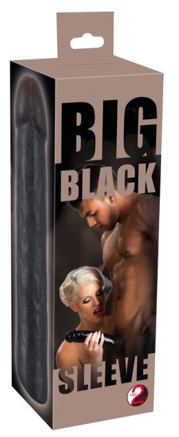 PRZEDŁUŻKA NA PENISA DUŻA GRUBA NAKŁADKA POSZERZA PENIS SLEEVE BLACK
