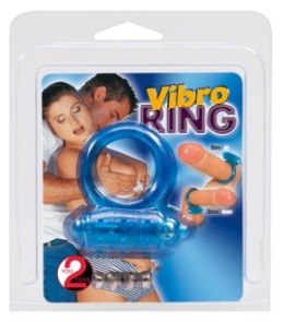 PIERŚCIEŃ EREKCYJNY SEX RING WIBRACJE STYMULATOR PIERŚCIEŃ-5623190000 VIBRO RING BLUE