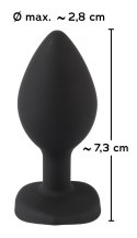 KOREK ANALNY SILIKONOWY SEX ANAL KRYSZTAŁ 7,3 CM