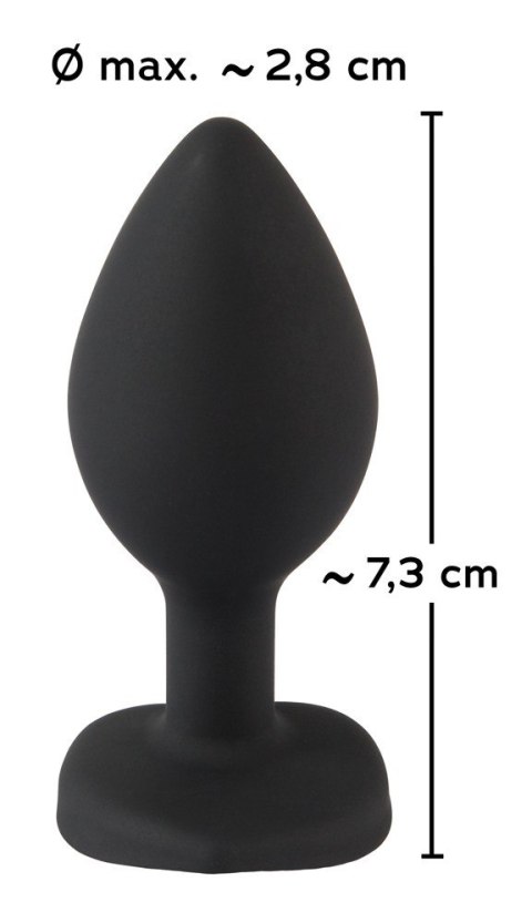 KOREK ANALNY SILIKONOWY SEX ANAL KRYSZTAŁ 7,3 CM