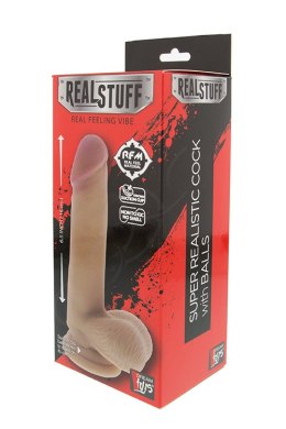 DILDO-REALSTUFF 6.5INCH DONG W. SCROTUM