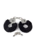 Kajdanki-Wristcuffs with crisatls BONDAGE black